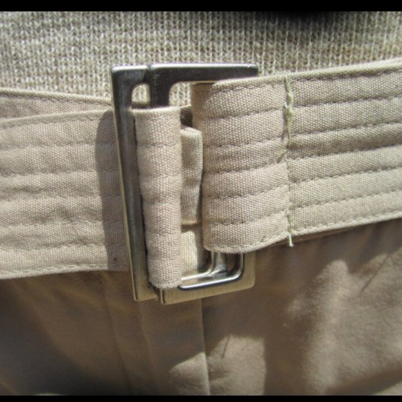 Size 12 BALLY COTTON khaki PANTS with BELT - EXTREMELY RARE AND UNUSUAL FIND!! - Picture 3 of 12
